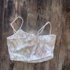 Snake Print Crop Top